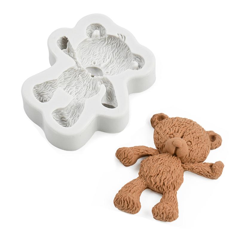 3D Bear Silicone Mold Cake Baking Decorating Tools Chocolate Candy Dessert Fondant Moulds Party DIY Pastry Kitchen Accessories