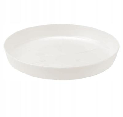 Vit blomkrukfat 126x18 cm Plast