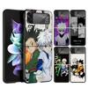 Hunter X Anime Cover Phone Case For Samsung Galaxy Z Flip 7 6 5 4 3 5G Flip7 Flip6 Flip5 Flip4 Flip3 Black Fundas Shell Galaxy Z