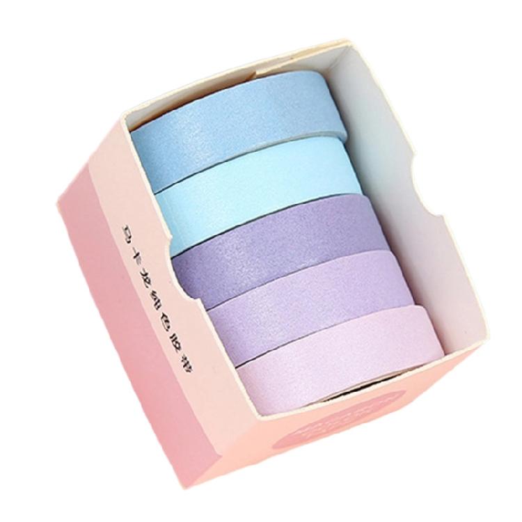 5 Rollen Dekoratives Klebeband Wasserfestes Papierklebeband Ästhetisches Klebeband für Basteln Scrapbooking Fotorahmen Tagebuch 10mmX2M