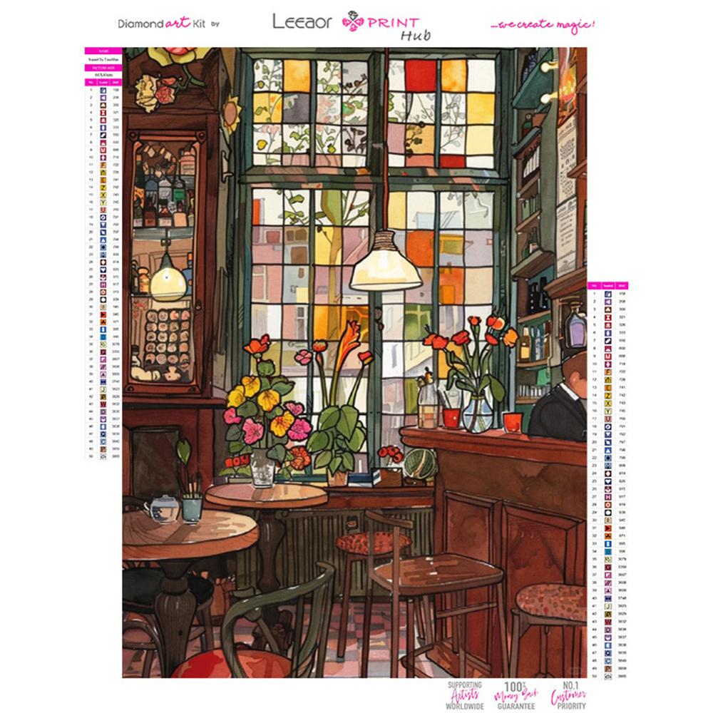 Flower 5D DIY Diamond Painting Landscape Diamond Embroidery Cross Stitch Set Full Round Diamond Mosaic Home Wall Decoration Gift