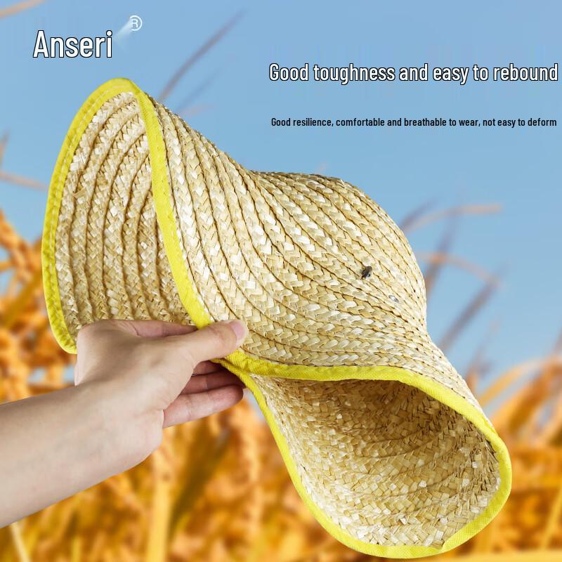 Outdoor Wide-Brim Sun Protection Straw Hat