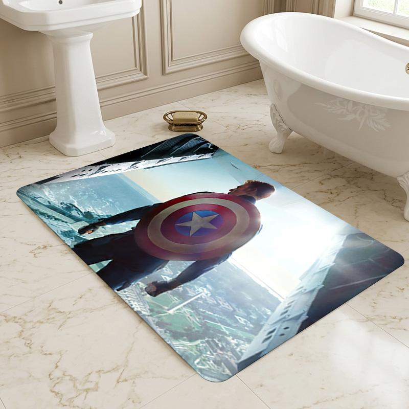 Captain America Living Room Nonslip Area Rug Soft Carpet For Bedroom Game Playroom Sofa Office Home Decor Doormat Christmas Gift C929150