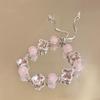 High-End Zircon Floral Heart Bracelet - Luxurious Sparkle for Women