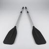 Aluminum Boat Paddles 2-Piece Two-Stage Lightweight for Inflatable Boats