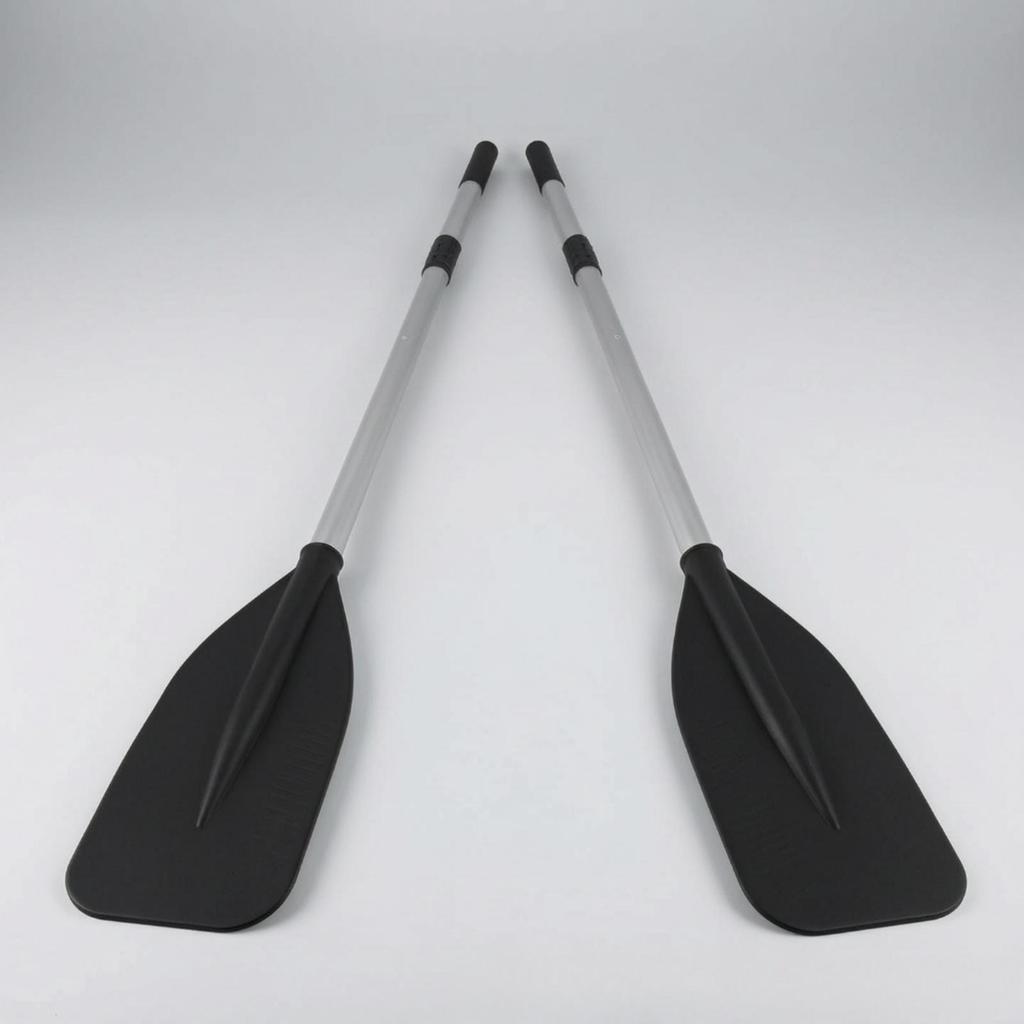 Aluminum Boat Paddles 2-Piece Two-Stage Lightweight for Inflatable Boats