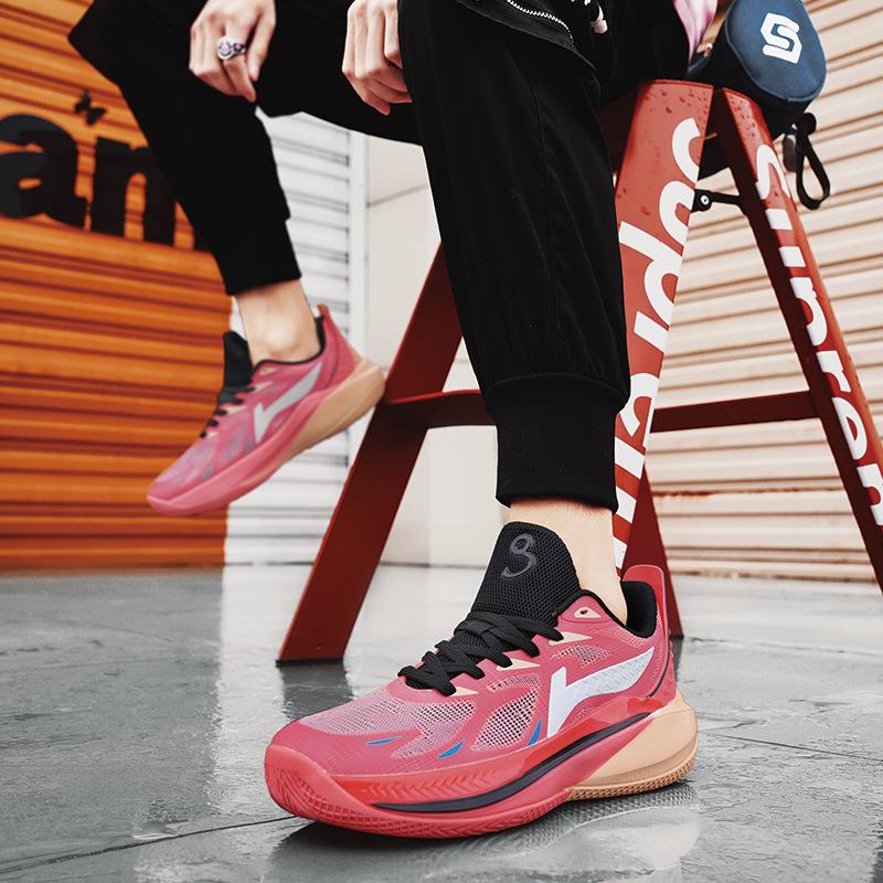 Sonic 12 basketball shoes men's shoes guard actual combat youth sneakers high-top women's low-top children's spring sports sneakers