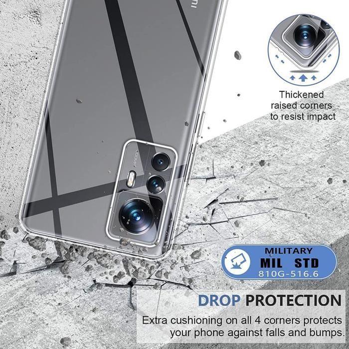 Schutzhülle - E.F.CONNECTION - für Xiaomi 12T Pro - Transparent - Ultra Slim - Stoßfest