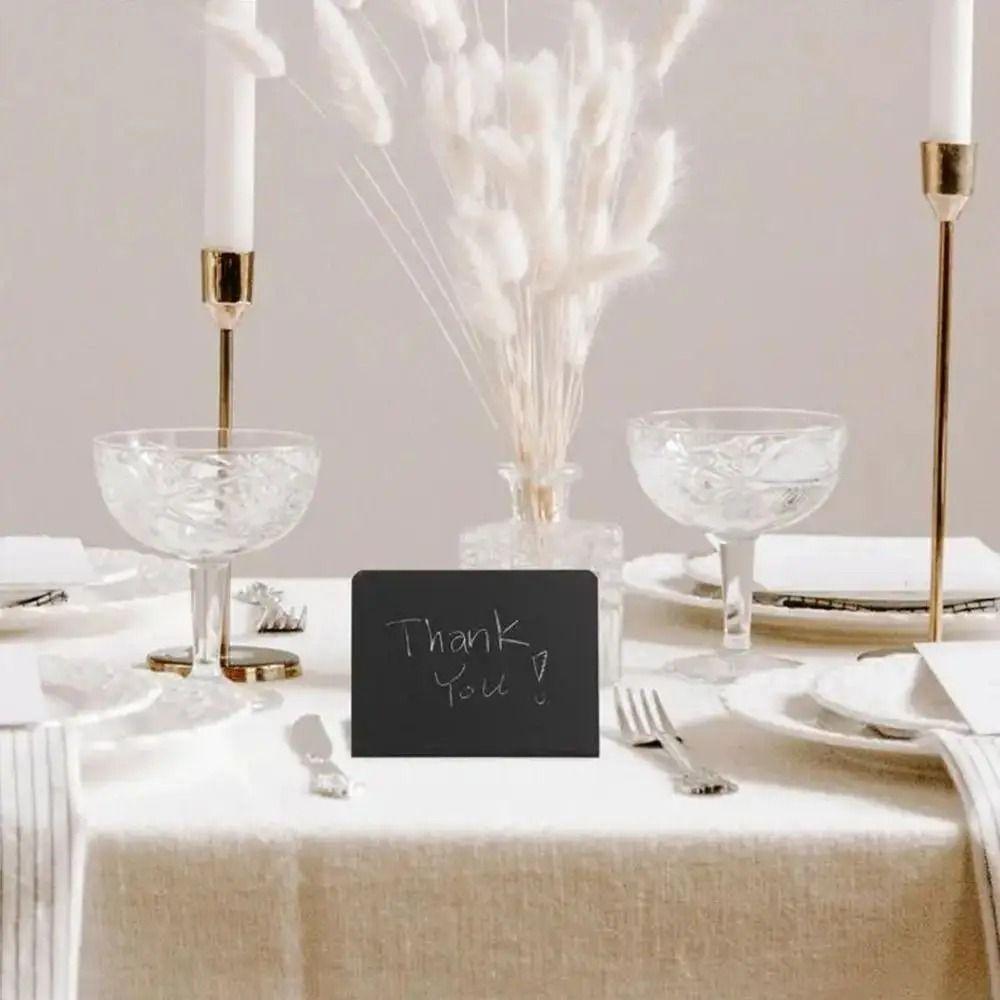12/15/20/25Pcs Erasable Message Blackboard Signs Desktop Price Place Cards  Wedding Table