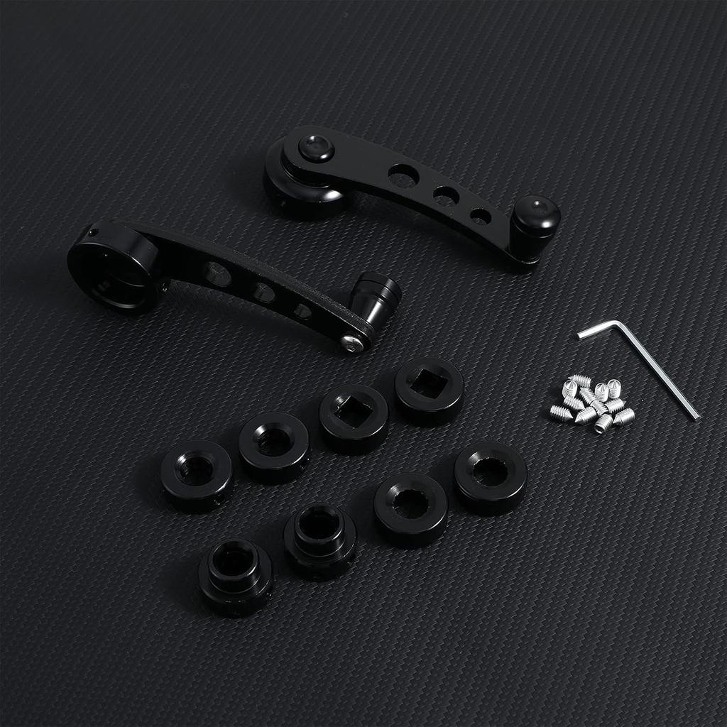 BESPORTBLE Window Crank Handle Aluminum Universal Car Wagon Door Window Crank Handle Winder Car Door Accessories (Black)