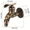 Antique Bronze Garden Wall Mounted Decorative Faucet Household Small Single Hole Outdoor Faucet Household Products