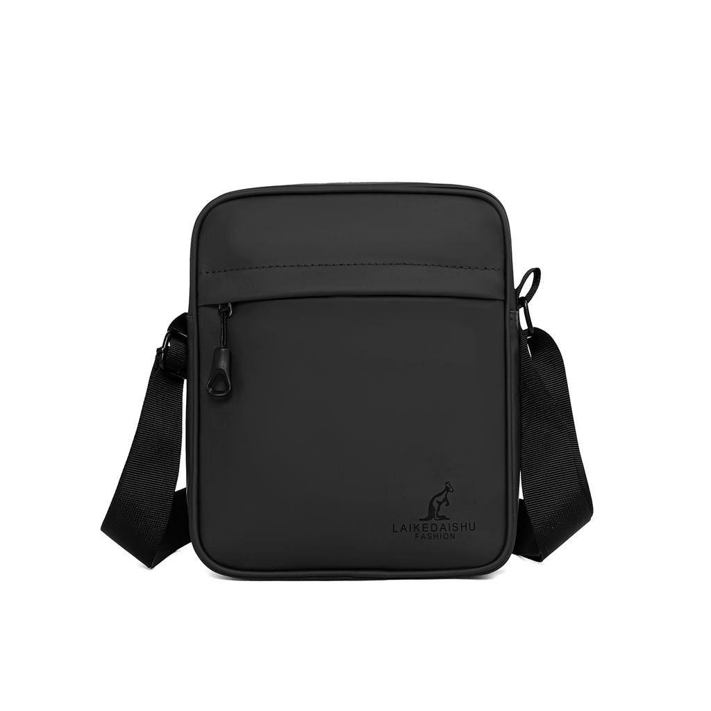 Unisex Lightweight Crossbody Bag – Solid Color Small Shoulder Sling with Phone Pocket for Everyday Carry