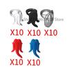 MOC Medieval Soldier Building Blocks King Beard Military Helmet Scarf Goggles Belt Cowboy Hat Duck Cap Mini Toys Bricks Gifts