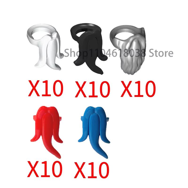 MOC Medieval Soldier Building Blocks King Beard Military Helmet Scarf Goggles Belt Cowboy Hat Duck Cap Mini Toys Bricks Gifts