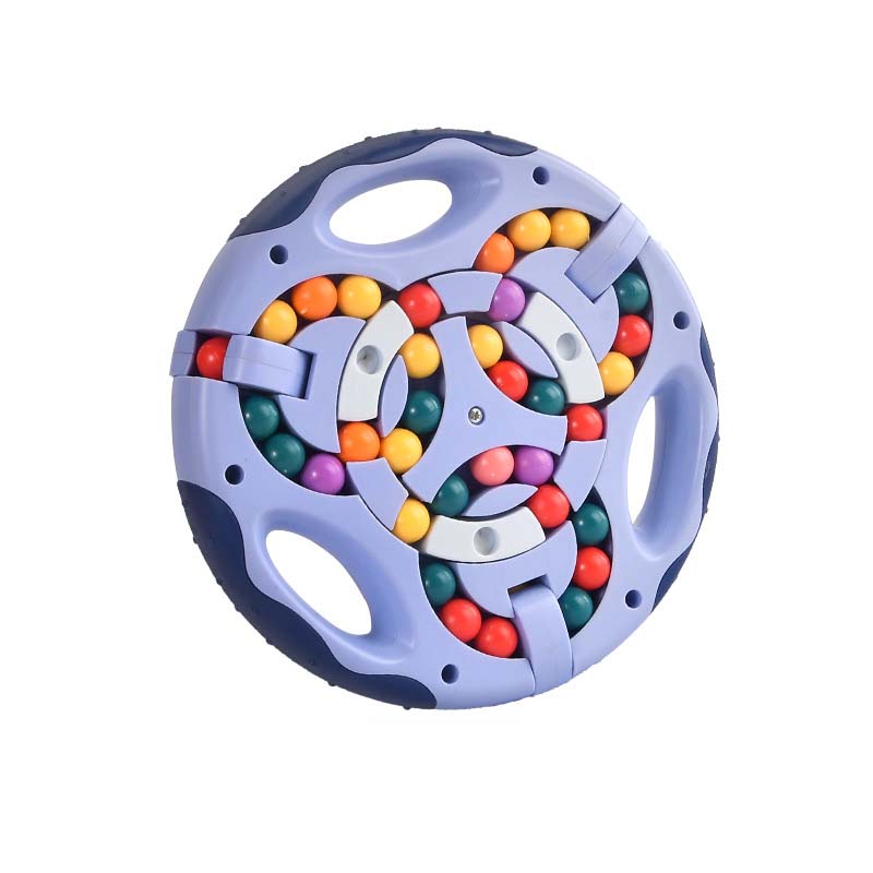 3In1 Kids Rotating Magic Beans Fingertip Cube Toys Children Spin Bead Puzzles Game Learning Educational Adults Stress Relief Toy