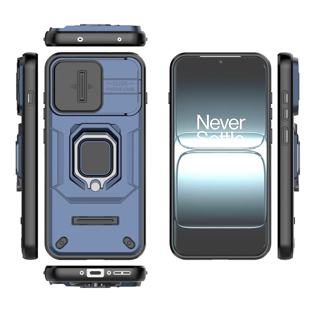 For OnePlus 13T 5G Case PC+TPU Kickstand Phone Protector with Lens Cover