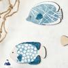 4pcs Wooden Wood Fish Wall Hanging Ornaments Vintage Ocean Animal Ornaments  Summer Outdoor
