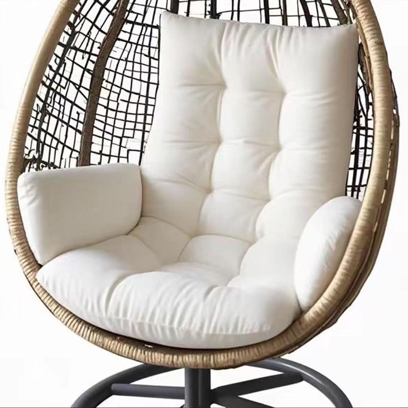 Thickened Waterproof Outdoor Hanging Basket Seat Cushion for Armchair, Recliner, Rocking Chair, or Swing with Backrest
