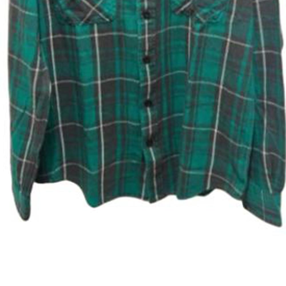 Polo Ralph Lauren Checkered Button-Down Fitted Long Sleeve Shirt Unisex Shirts Green 710858325-001