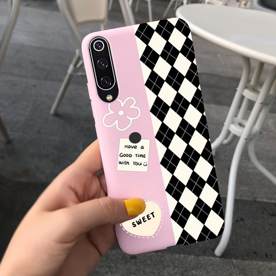 Lovely Printing Jelly Phone Case For Xiaomi Mi 9 SE Mi9 Soft Silicone TPU Back Cover For Xiaomi Mi 9 Lite Mi 9SE 9 SE Bumper