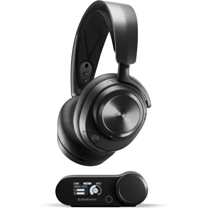 Casque de jeu - SteelSeries - Arctis Nova Pro Wireless - Bluetooth 5.0 - Autonomie 44h - 40mm