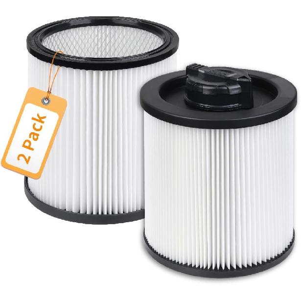 DXVC6910 Cartridge Filter Replacement for DEWALT Wet Dry Vacuum Cleaners 6-16 Gallon, Compatible with Dewalt DXV06P DXV09P DXV10P DXV10PL DXV10SA