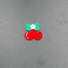 Cherry Hole Cartoon Shoe Buckles: Soft Rubber Red Fruit Series for Kids' DIY Garden Shoes