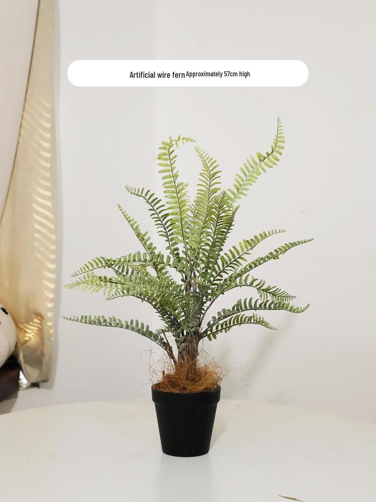Artificial Green Plants for Indoor Decor – Potted Ornaments for Living Room or Coffee Table