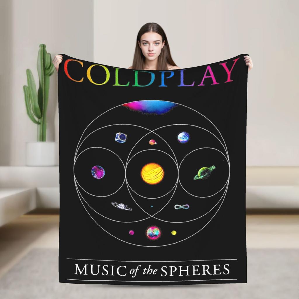 Coldplayed 2025 Tour Head Full of Dreams Print Blanket For Men Women Super Soft Cozy Throw Blankets for Living Room Multi-size