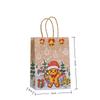 12/30pcs Christmas Kraft Paper Tote Bags Recyclable Gift Bags for Holiday Presents Party Favors Classroom Retail Packaging