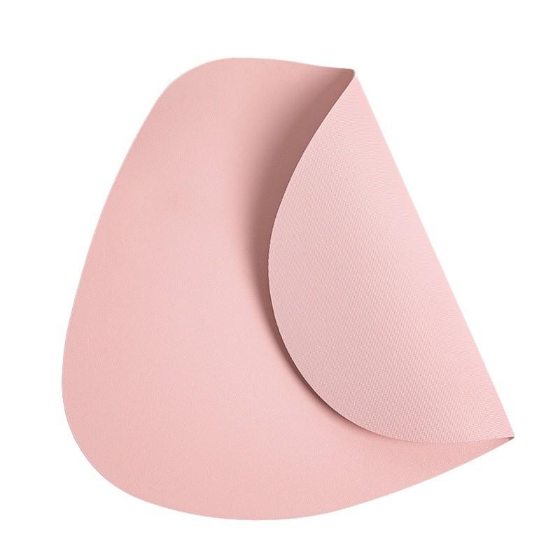 Irregular PU Leather Placemat Non-slip and Anti-scalding Dining Table Mat PC Bump Design Hotel Western Food Mat Non-slip Mat