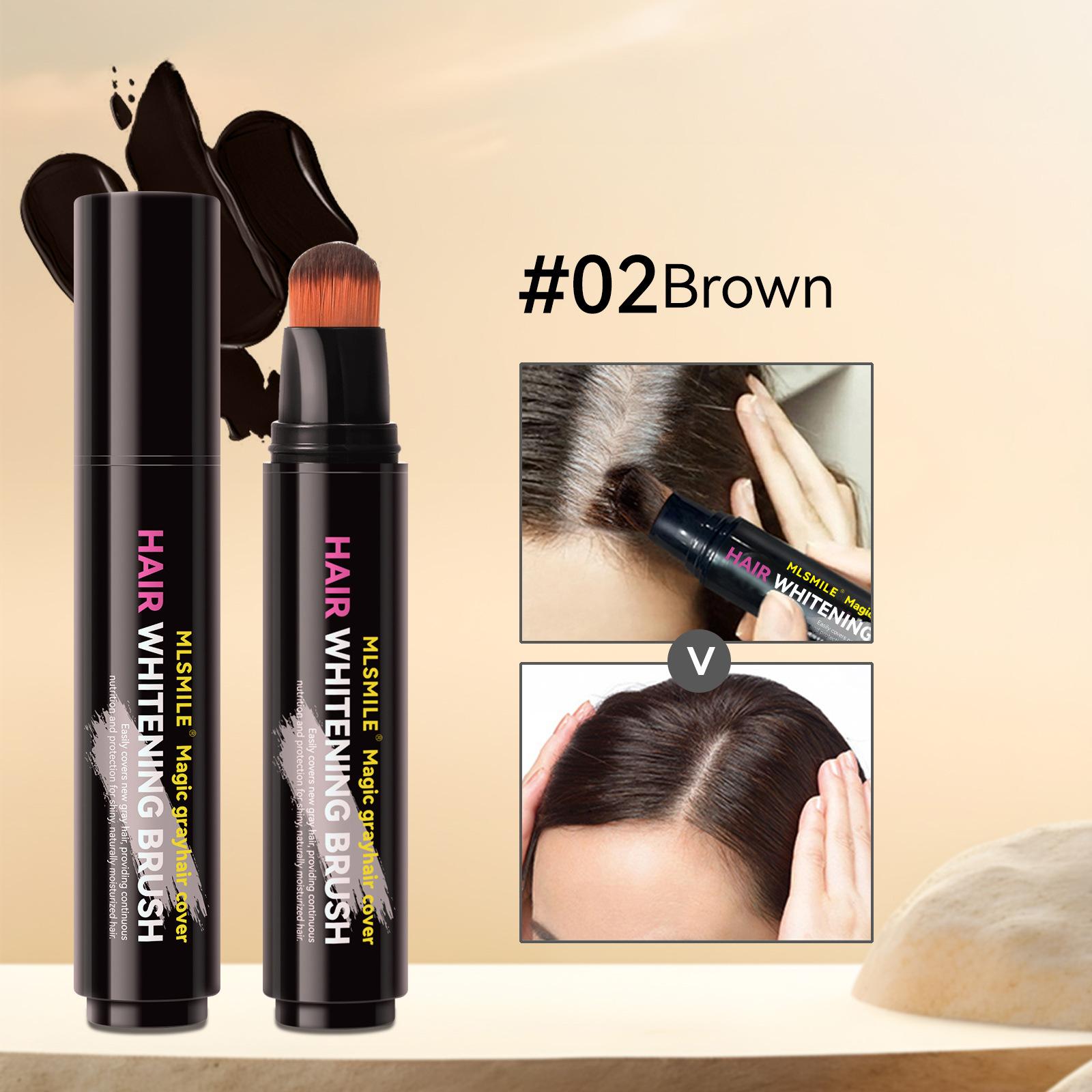 

4 Color Convenient Hair Dye To Cover White Hair Care Hair Dye Cream Local Touch Up Stick Disposable Hair Dye Pen