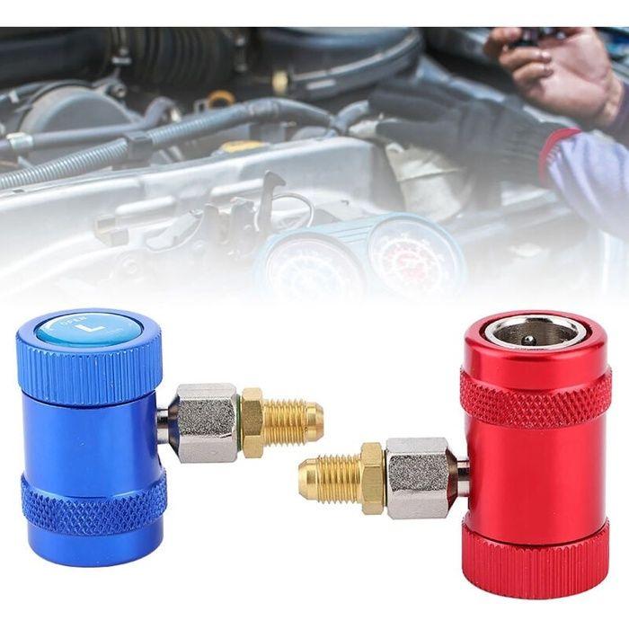Coupleurs Rapides Raccord Rapide Réglable R1234yf Kit de Conversion de Climatisation de Voiture Réfrigérant de Climatisation