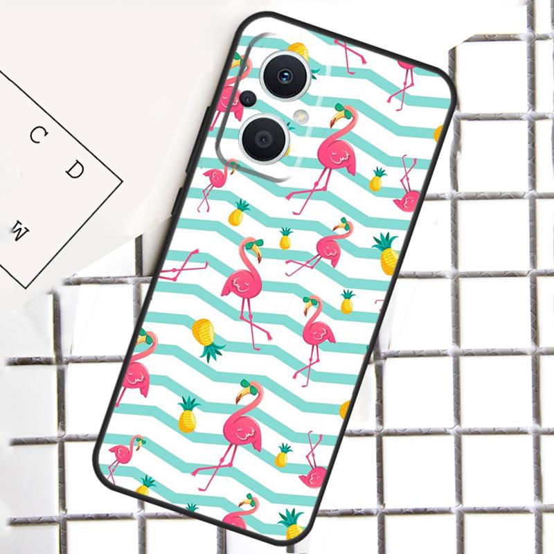 Flamingo For OPPO Reno 14F 13F 12F 11F 10 11 12 13 14 Pro 7 8 Lite 8T OPPO Find X6 X5 X8 X9 Pro Case