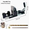 Second-Gen Woodworking Pocket Hole Jig with Angled Drill Bit and Hardened Toolset