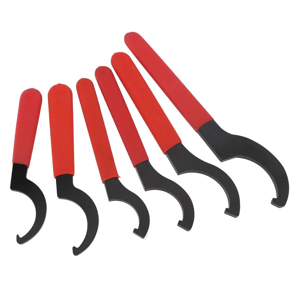 Juego de Llaves de Gancho Universales de 6 Piezas APU13 16 ER25 32 40 C32 Acero Ajustable Llave de Gancho de Amortiguador