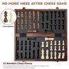 39.37Cm/15.5Inch Magnetic Wooden Chess Set With 2 Additional Queens, Folding Portable Travel Board, Suitable For Tournament