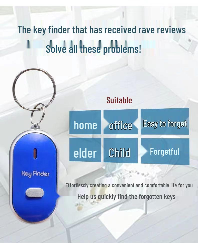 Schlüsselbund-Alarm: Intelligenter sprachgesteuerter Pfeifen-Locator für verlorene Schlüssel