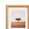 Photo Frame Rectangular Picture Frame for Wall Mounting or Tabletop Display Standing Desktop Wood Photo Frame with Clear Cover