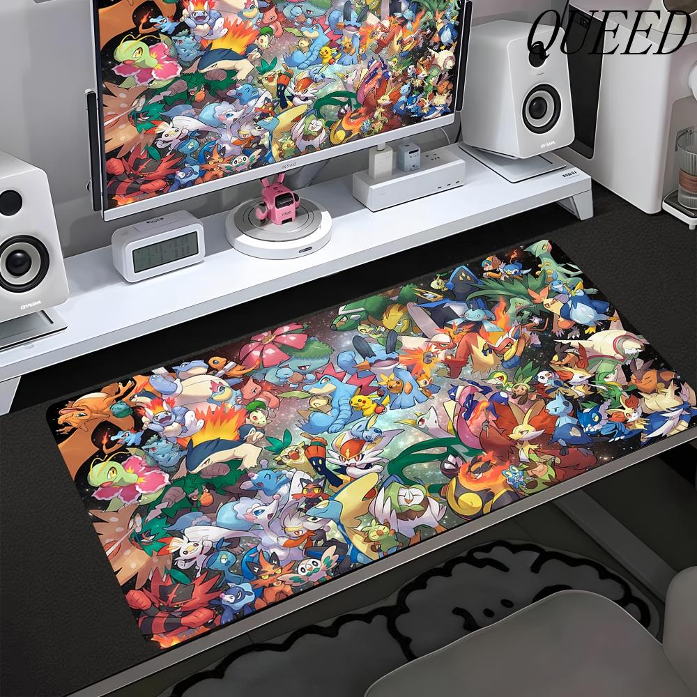 Mouse Pad Gamer Antislip Anime Deskmat Gaming PC Accessories Tablet Pad Large PPokemons Kawaii Mousepad Extended Keyboard Mat
