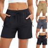 Shorts de Verano para Mujer Casual de Cintura Alta de Pierna Ancha