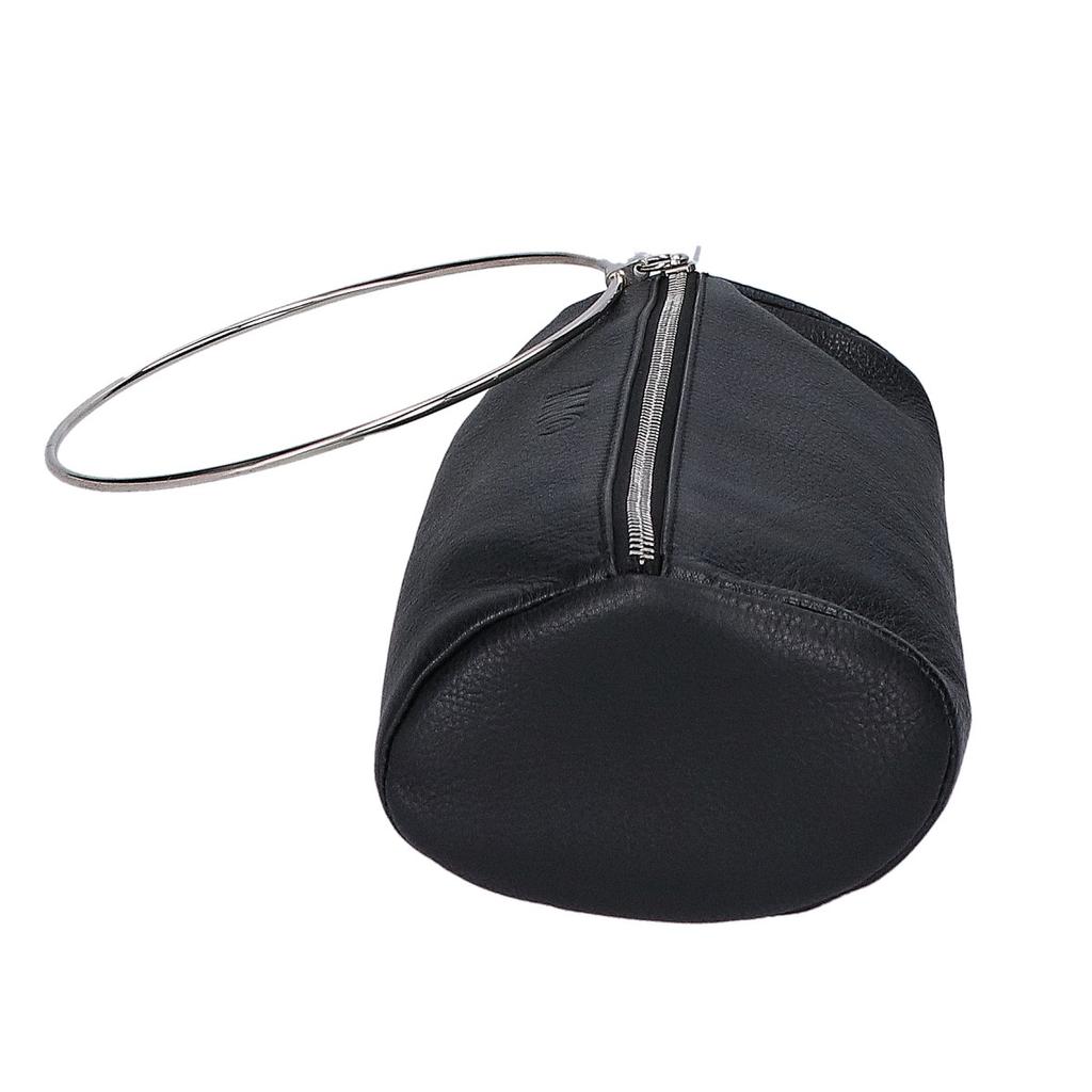 MM6 S41UI0055 PR271 Ring Leather Pochette Handbag blackUsed