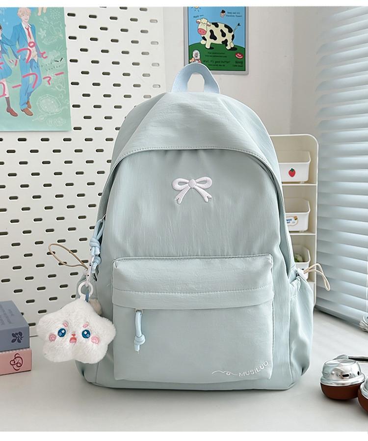 Sweet Candy Color Small Backpack With Nylon For School Use And Daily Commutes