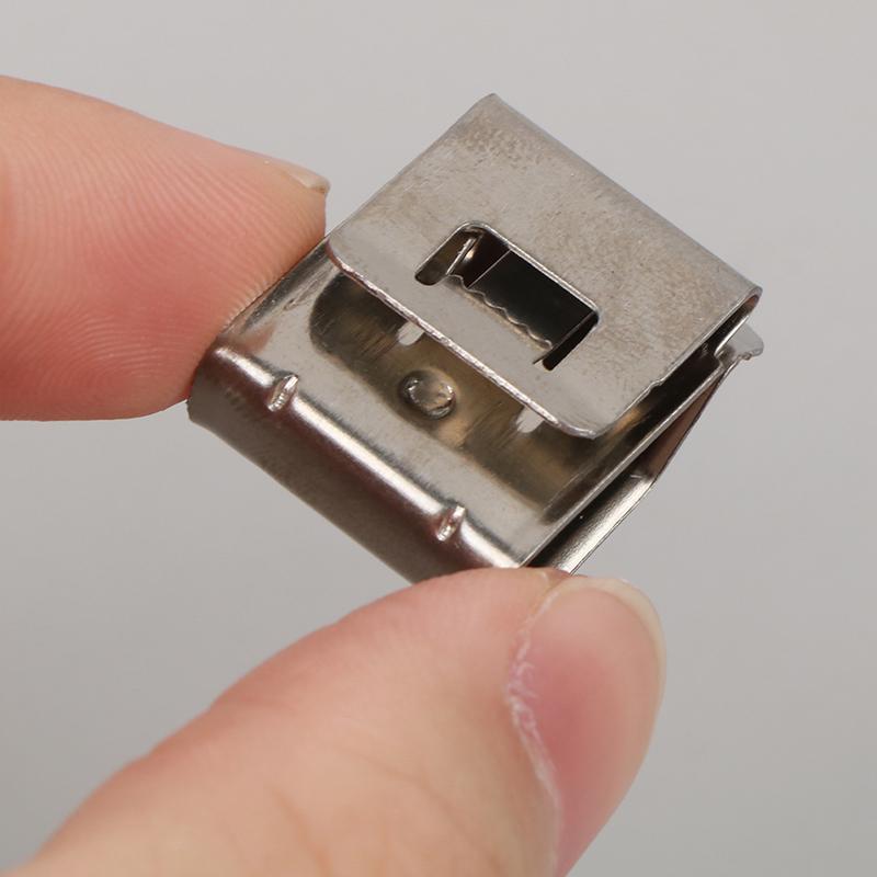 10Pcs Solar Panel Cable Clips Stainless Steel Pv Wire Clip Locking Clamps For 4 Square 2-Wire Cable Wiring Accessories