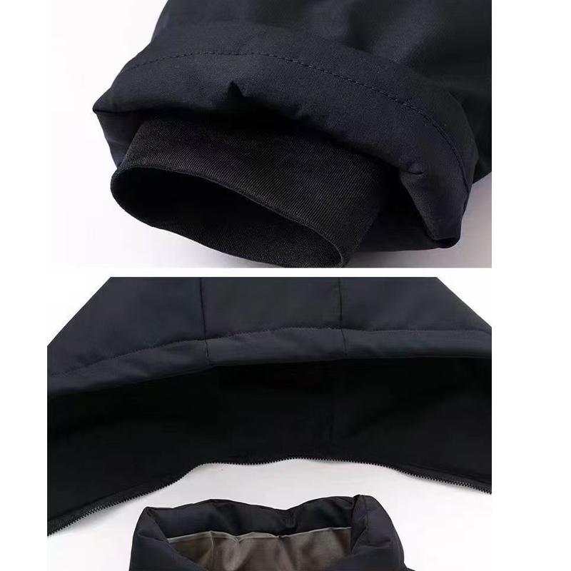Thermal Parka Men Removable Hood Men's Winter Jacket Windbreak Cotton Padded Jackets Coat Fleece Lining Ski Snow Jacket Overcoat