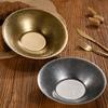 Vintage Stainless Steel Pasta Plate Korean Salad Bowl Crayfish Plate Golden Western Dining Plate Ramen Mixed Noodle Bowl Platos