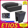 Boîte de rangement d'accoudoir pour voiture Toyota Etios