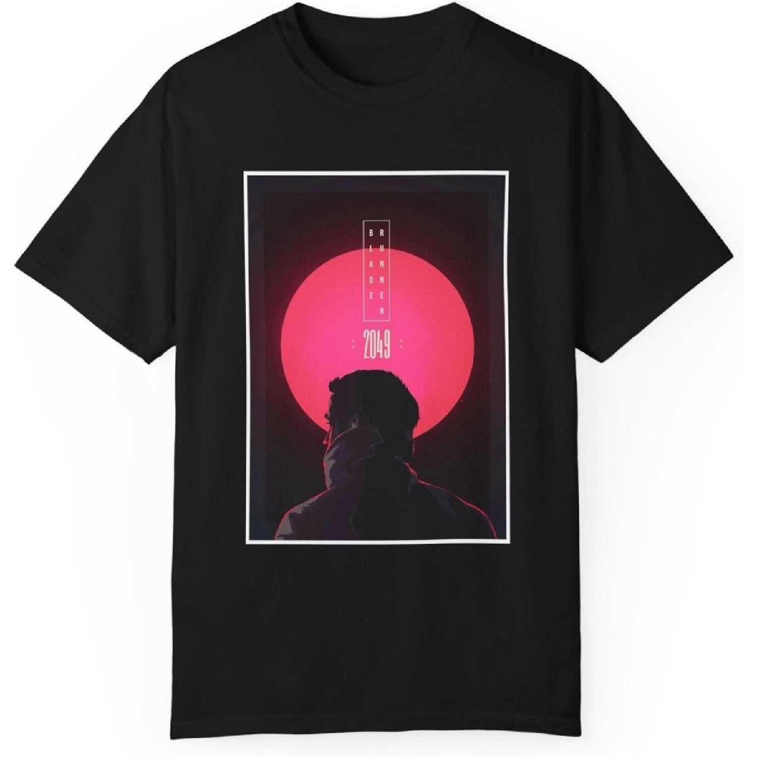 Blade Runner 2049 Illustration Unisex T-Shirt, Sci-Fi Movie Tee, Cotton Shirt, Graphic Art Top, Retro Vintage Apparel S
