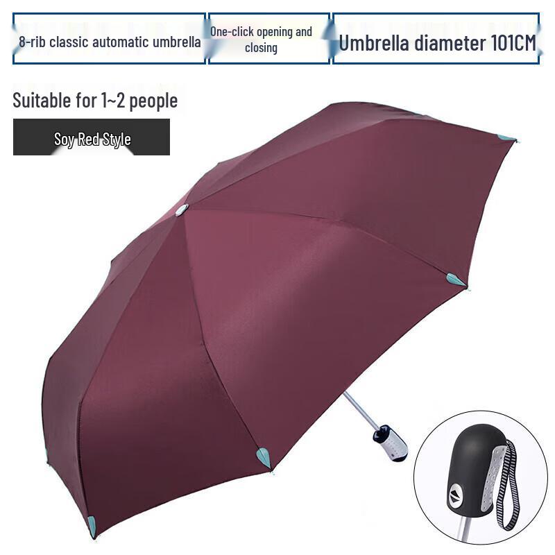 Paradise Automatic Tri-Fold UV Umbrella