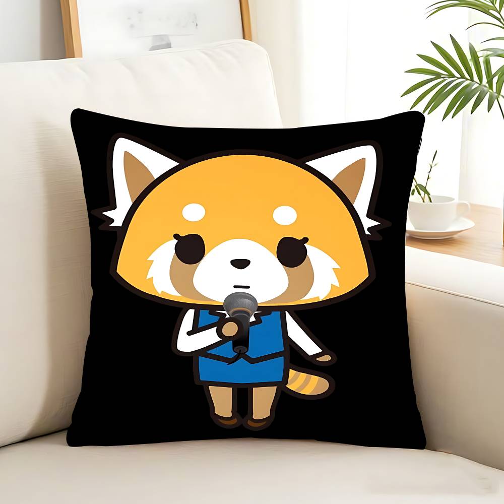 Cartoon Animation A-AggretsukoS Pillow Case Removable Washable Cushion Cover – All-Season Soft Linen